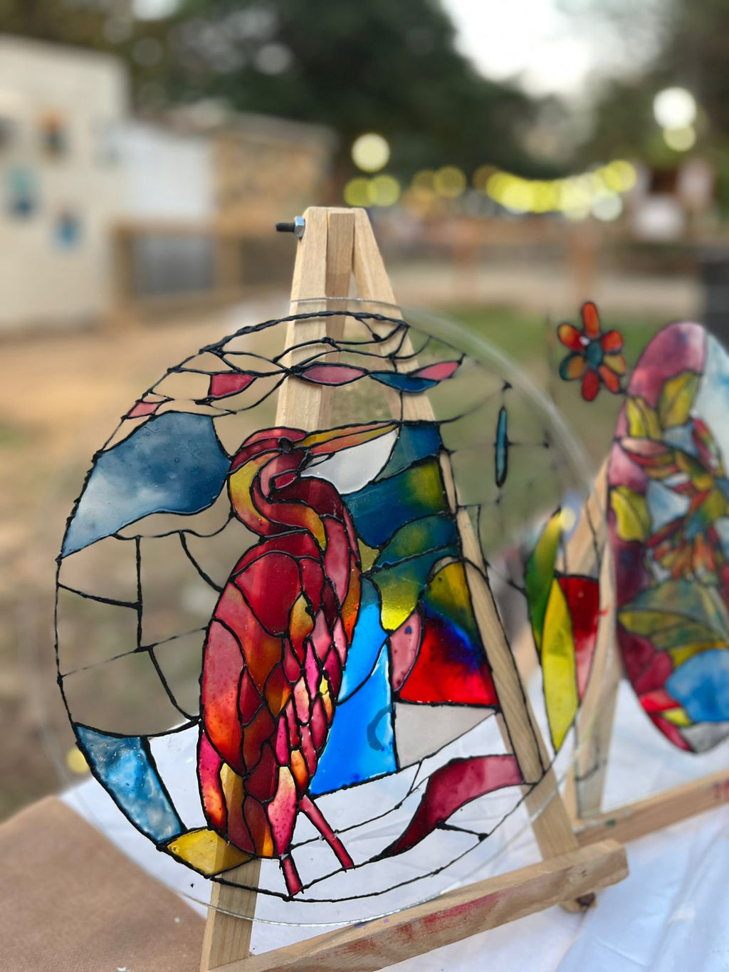 Glass painting workshop