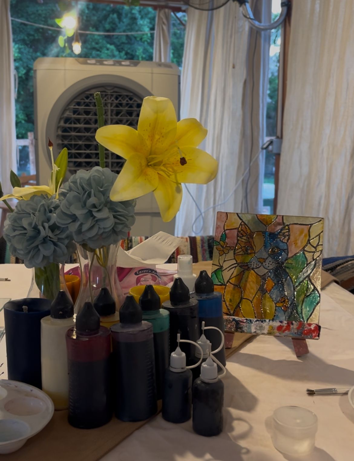 Glass painting workshop