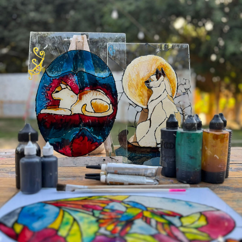 Glass painting workshop